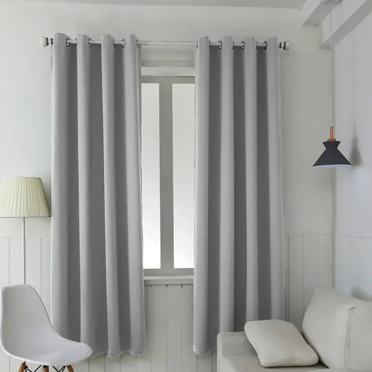 High-precision Curtain Shade Cloth Insulation Solid Curtain, 42x84 Inch（107x213CM）, 52x63 Inch（132x160CM）, 52x84（132x213）