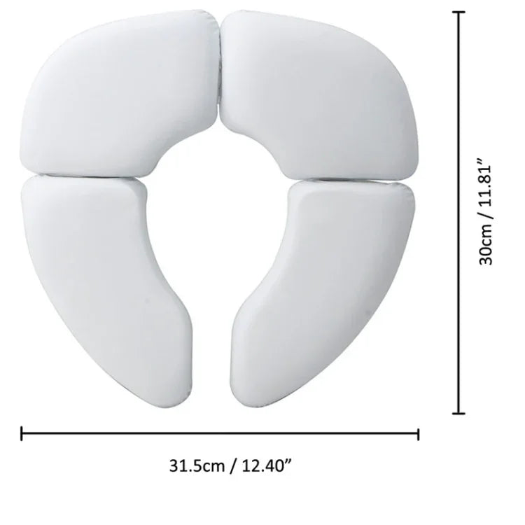 Soft Skin-Friendly Children Folding Potty Seat Cover Baby Travel Folding Padded Toilet Seat Toilet Training, Toilet Seat