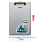 A4 Aluminum Clipboard Writing Pad Folder School Office Stationery Supplies, Size: 31.5x22.5cm, 31.5x22.5cm