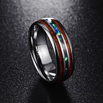 Ceramic Tungsten Steel Dragon Texture Ring for Men, Ring Size:9, 10, 11, 12, 14, 5, 6