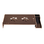 Elevated Wood Computer Monitor Stand Riser Laptop Shelf Desk Organizer with Keyboard Storage, TBD049404601A, TBD049404601B, TBD049404601C, TBD049404601D
