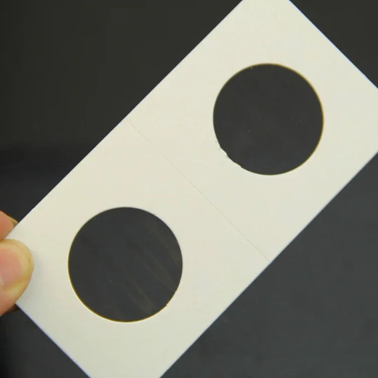 50 PCS / 3 Sets 40mm Diameter Coin Protector Square Coin Collection Paper Clip, Paper Clip