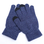 Winter Touch Screen Gloves Women Men Warm Stretch Knit Mittens Imitation Wool Thicken Full Finger Gloves, White, Grey, Black, Yellow, Navy Blue, Kids White, Kids Black, A-Navy Blue, A-Black, A-White, A-Grey, B-Grey, B-Blue, C-Yellow, C-Blue, C-Purple  ...