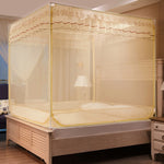 Household Free Installation Thickened Encryption Dustproof Mosquito Net, 120x200 cm Full Bottom, 150x200 cm Full Bottom, 180x200 cm Full Bottom, 180x220 cm Full Bottom, 200x220 cm Full Bottom, 120x200 cm Bed Back, 150x200 cm Bed Back, 180x200 cm Bed Ba...