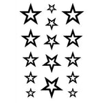 10 PCS Classic Black  Waterproof Temporary Tattoo Sticker