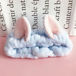 Cute Elastic Cat Ears Headbands Women Girls Makeup Face Washing Headband Hairdo Facial Mask Headwrap Hairband Hair Accessory