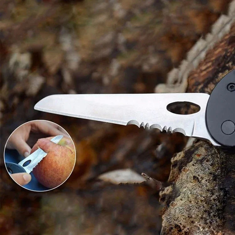 External Multi-function Carabiner D-type Hanging Keychain, D-type Carabiner