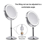 Desktop Double-SidedRound LED Luminous Makeup Mirror Liftable Magnifying Mirror, Plane + 3 Times Magnification(8-inch Rechargeable), Plane + 5 Times Magnification(8-inch Rechargeable), Plane + 7 Times Magnification(8-inch Rechargeable)                 ...