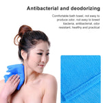 2 PCS Long Nylon Mesh Bath Shower Body Washing Clean Exfoliate Puff Scrubbing Towel Cloth Scrubbers Body Face Wash Cleaning Towel