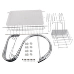 2 Tiers Kitchen Dish Drying Rack Drainer Dryer Tray Cultery Holder, Cultery Holder