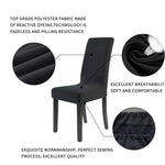 Modern Plain Color Chair Cover Spandex Stretch Elastic Wedding Banquet Chair Covers Dining Seat Cover Pastoral Hotel Cover, Universal Size