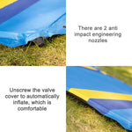 Color Matching Automatic Inflatable Outdoor Sports Double Camping Air Cushion, 190x130x3.5cm Green, 190x130x3.5cm Blue, 190x130x3.5cm Orange