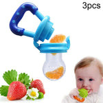 3 PCS Portable Baby Infant Food Nipple Feeder Silicone Pacifier Silicone Baby Soother, Random Color, Baby Soother, Size:M, Baby Soother, Size:L