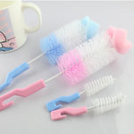 2 Sets Baby Nipple Milk Bottle Cup 360 Degree Sponge Cleaner Pacifier Brush, Random Color Delivery, Milk Bottle Cup
