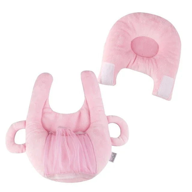 Infant Baby Bottle Rack Free Hand Bottle Holder Cotton Baby Milk Bottle Feeding Learning Nursing Pillow Cushion, Blue, Pink, Purple, Purple Flower