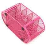 Desk Organizer 9 Grids Metal Mesh Office Pen Pencil Holder
