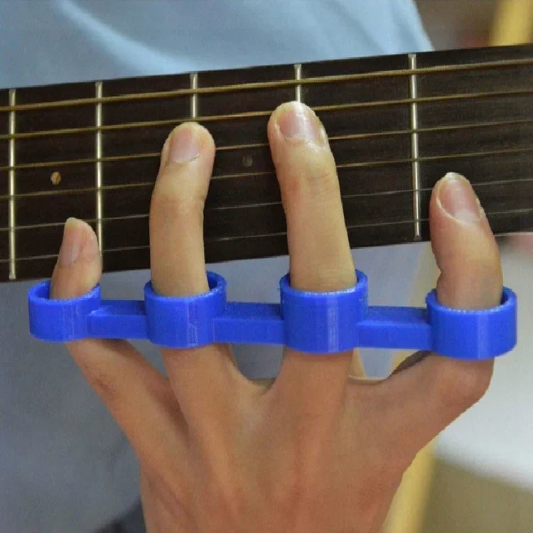 Guitar Finger Expansion Finger Force Device Piano Span Practice Finger Sleeve, Medium, Large
