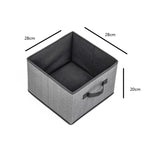 Non-woven Drawer Storage Box Square Uncovered Clothing Debris Sorting Box, 16L, 23L, 29L