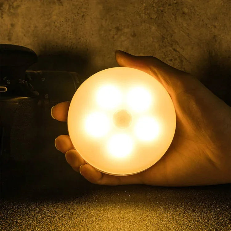 Intelligent Human Body Induction LED Night Light Control Bedroom Bedside Table Lamp, Battery Model, Rechargeable