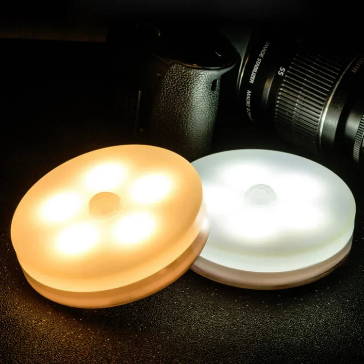 Intelligent Human Body Induction LED Night Light Control Bedroom Bedside Table Lamp, Battery Model, Rechargeable