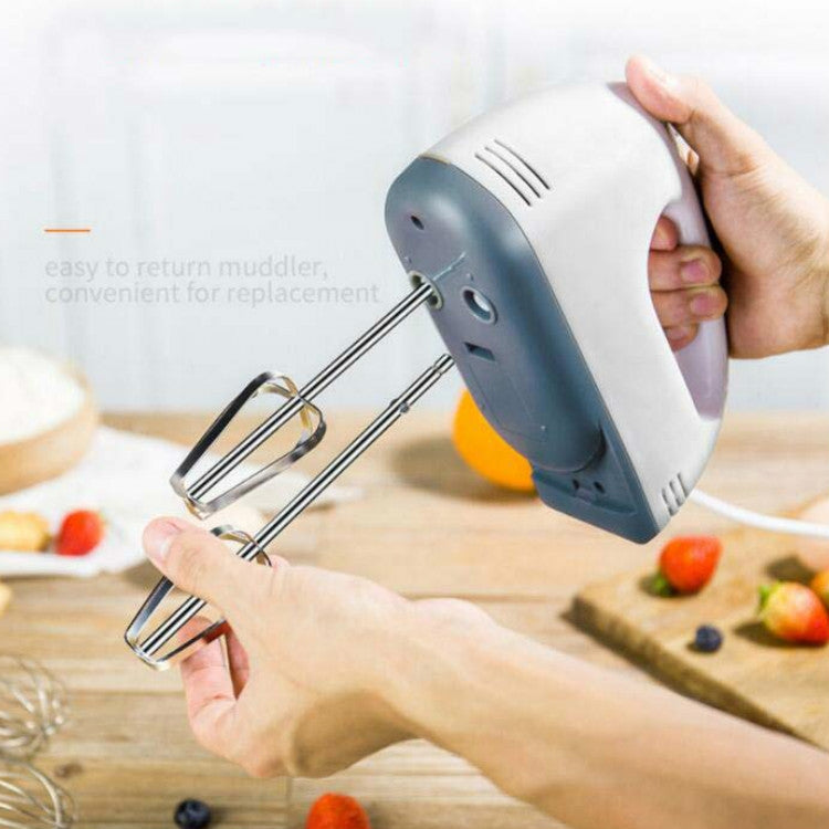 Whisk Electric Household Mini Whisk Baking Small Whipped Cream Machine, EU Plug+4 Stirring Rods, US Plug+4 Stirring Rods, UK Plug+4 Stirring Rods