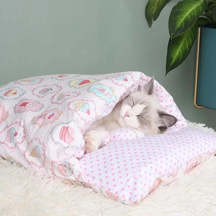 Closed Removable and Washable Cat Litter Sleeping Bag Winter Warm Dog Kennel, S, M, L