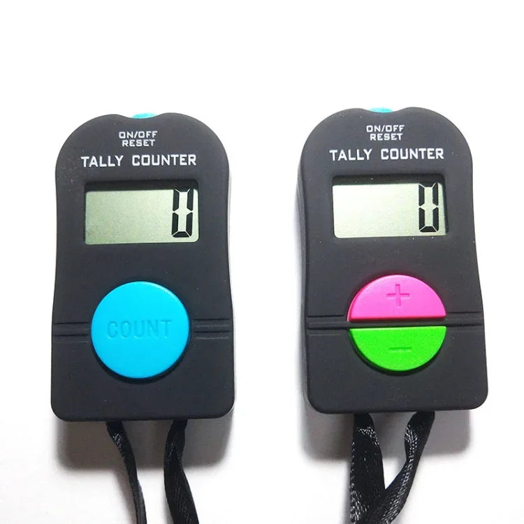 Large-Screen Electronic Digital Display Counter Manual Counter with Lanyard, Manual Counter (Add or Subtract)