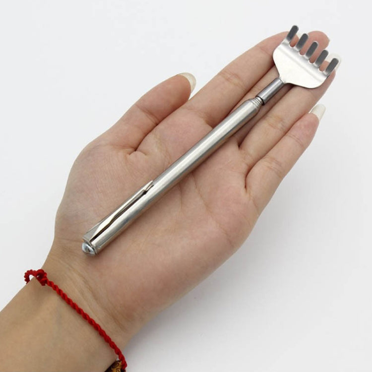2 PCS Extendable Back Scratcher Stainless Steel Telescopic Anti Itch Claw Massager Extender