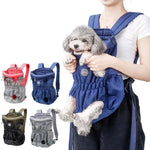 Doglemi Pet Outing Backpack Dog Shoulder Chest Bag Breathable Mesh Dog Cat Bag, M, L