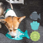 Pet Cats and Dogs Silicone Slow Food Mat Anti-choke Bowl, Fish Type, Claw Type, Flower Type