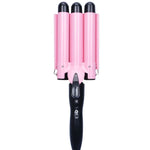 20-32m Automatic Ceramic Perm Splint Hair Curler 3 Barrels Big Wave Hair Curling Iron Tools, 32mm