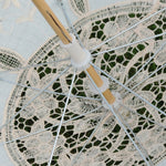 Wedding Bridal Lace Umbrella Shooting Props Wedding Supplies, Length 26cm/ Diameter 29cm, Length 43/Diameter 45cm