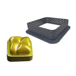 5 PCS Mousse Cake Ring Cheese Tower Ring Mousse Ring Baking Tool, Round, Love, Square, Rectangle, Oval