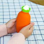 Carrot-Shaped Silicone Water Injection Warm Water Bag Winter Leak-Proof And Explosion-Proof Hand Warmer, Orange, White Pink, White Green, Light Green