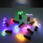 10 PCS LED Wine Bottle Cork Copper Wire String Light IP44 Waterproof Holiday Decoration Lamp, 2m 20LEDs