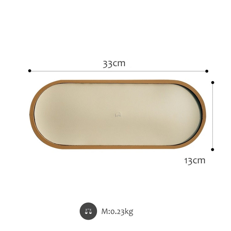 Desktop Shallow Storage Tray Sundries Tray Jewelry Display Tray, , Oval (Warm Brown), , Triangle (Warm Brown), , Round (Warm Brown), , Oval (Dark Green), , Triangle (Dark Green), , Round (Dark Green), , Oval (Green Lotus), , Triangle (Green Lotus)