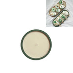 Desktop Shallow Storage Tray Sundries Tray Jewelry Display Tray, , Oval (Warm Brown), , Triangle (Warm Brown), , Round (Warm Brown), , Oval (Dark Green), , Triangle (Dark Green), , Round (Dark Green), , Oval (Green Lotus), , Triangle (Green Lotus)
