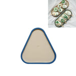 Desktop Shallow Storage Tray Sundries Tray Jewelry Display Tray, , Oval (Warm Brown), , Triangle (Warm Brown), , Round (Warm Brown), , Oval (Dark Green), , Triangle (Dark Green), , Round (Dark Green), , Oval (Green Lotus), , Triangle (Green Lotus)