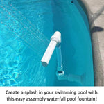 K-210 Swimming Pool Decoration Accessories Swimming Pool Adjustable Height Direction Small Waterfall Fountain, Waterfall Fountain Accessories
