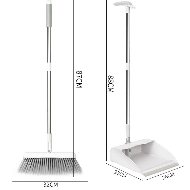 Household Folding Standing Rotatable Broom And Dustpan Set Combination, Folding Standing Dustpan