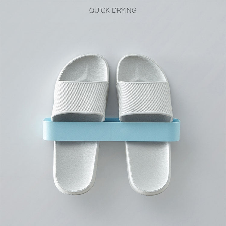 Seamless Paste Storage Rack Wall Paste Shoe Rack Bathroom Wall-Mounted Slippers Shelf Household Color Random Delivery, Color Random Delivery