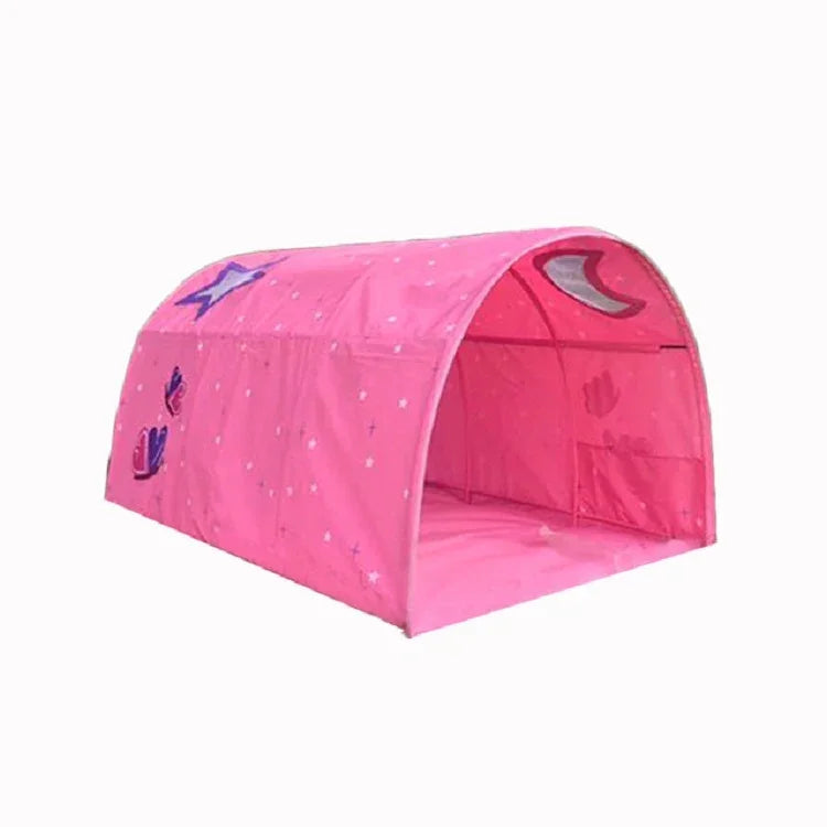 Children Home Bed Crawl Tunnel Game House Tent, Pink, Blue with Mosquito Net, Pink with Mosquito Net