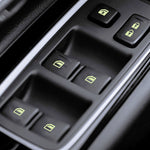 Car Window Sticker Lifter Modified Sticker Car Luminous Switch Car Window Button Car Sticker, Luminous Green, Luminous Orange, Luminous Blue