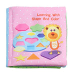 Baby Rattles Toy Soft Animal Cloth Book Newborn Stroller Hanging Toy Early Learning Education Baby Toys, Fruit, Vegetable, Shape, Vehicle