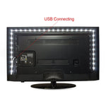 USB Power SMD 2835 Epoxy LED Strip Light Christmas Desk Decor Lamp for TV Background Lighting, 1m, 5m