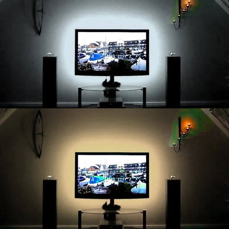 USB Power SMD 2835 Epoxy LED Strip Light Christmas Desk Decor Lamp for TV Background Lighting, 1m, 5m