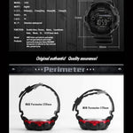 SKMEI 1243 Men Sports Watch Outdoor Waterproof Digital Watch, Red, Black, Golden