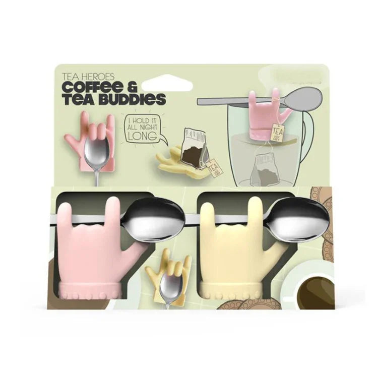 2pcs Little Finger Shape Tea Heroes Teaspoon Holder ，Random Color Delivery, Teaspoon Holder