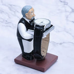 Watch Shelf Support Decorative Ornaments Watch Storage Box Display Stand, Large Old Butler + Black Cover, Small Astronaut + Black Cover, Large Astronaut  + Black Cover, Small Old Butler + White Cover, Large Old Butler + White Cover