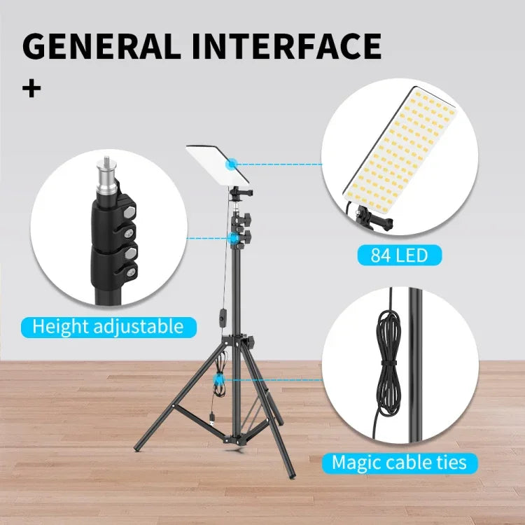 Multifunctional Portable Outdoor Camping Lamp Adjustable Bracket Work Lamp